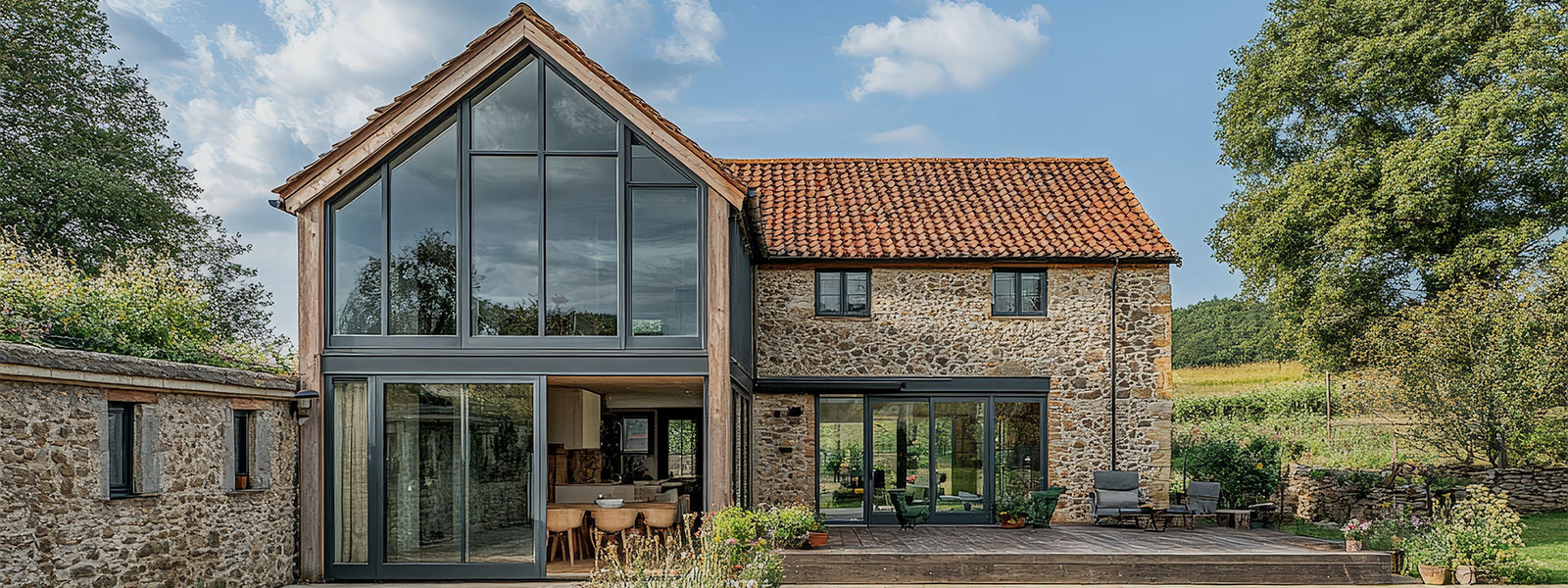 Barn conversion by Oxford and Sons, builders in Monmouthshire, Wales